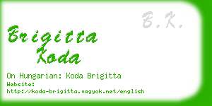 brigitta koda business card